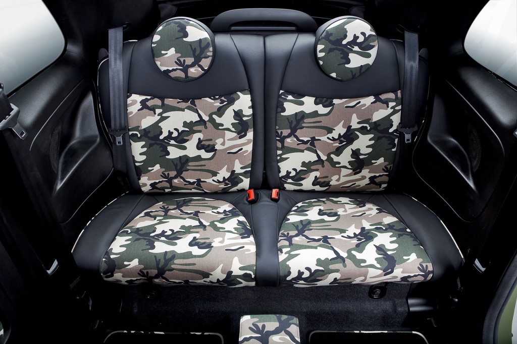 Banquette arrière Fiat 500 camouflage