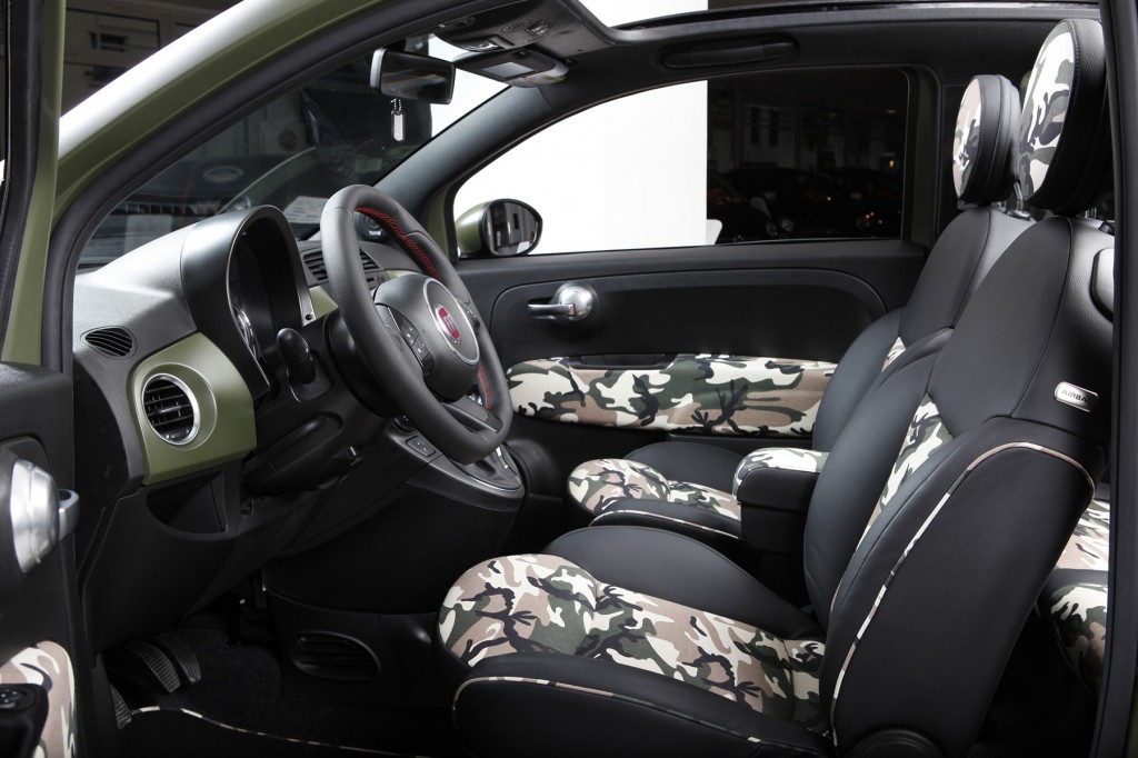 Sellerie avant Fiat 500 camouflage